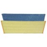 18 inch Wet Mop Pad - Trapezoid - Fold Over - Hook and Loop Fastener Style